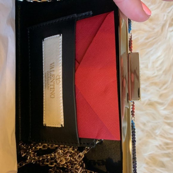 ❌SOLD❌Valentino Garavani Beaded Napa Leather - Picture 3 of 8